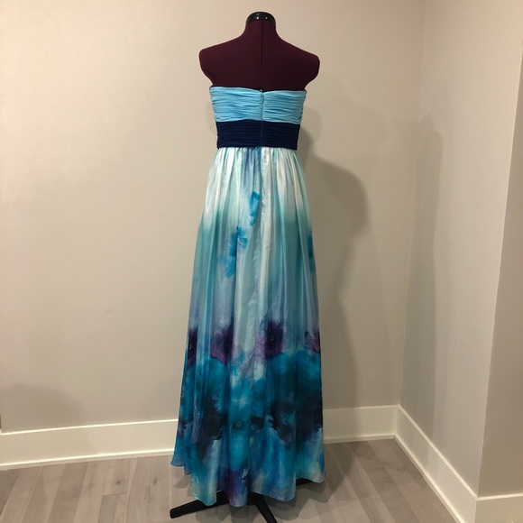 Laura 100% silk strapless dress - gown - Picture 3 of 8